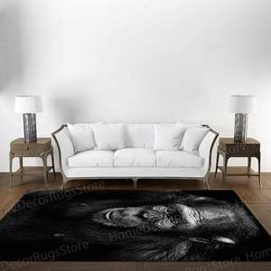 Tapis imprimé : Design unique de singe ancien pour la cuisine, la salle de jeux, tapis en chenille - Product Image 3