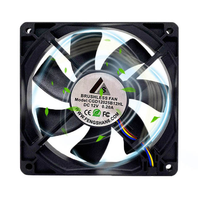 High Quality Cooler Fan 12025 120*120*25MM 120mm DC Brushless Cooling Fan 120mm 12V Fan