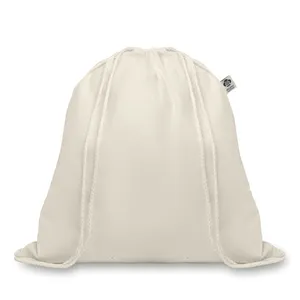 Borsa in Cotone Biologico di HUNDRED Eco-Friendly Sportpacks per Promozioni, 100% Cotone Organico - Product Image 1