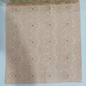 Tissu Jacquard Premium 100% Polyester Satin doux au toucher pour la confection de nappes de rideaux de soirée - Product Image 1