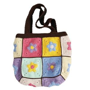 Bolso de Hombro Tejido a Mano para Mujer, Hilo de Algodón Puro, Accesorio de Moda - Product Image 2
