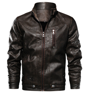Veste en peau de mouton enduite personnalisée de haute qualité, design personnalisé, vente en gros, mode décontractée pour hommes, streetwear, imperméable, coupe-vent - Product Image 4