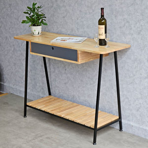 Minimimalist 120x40x85cm Rubber Wood Console <b>Table</b> with Drawers for Entry Villa Hotel Bedroom Living Room Decoration-CST069 - Product Image 5