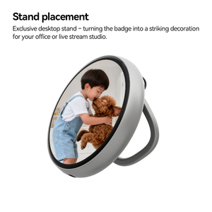 Mới đến 2026 phong cách Ai TP BT beambox E-BADGE năng động Huy hiệu điện tử chuyển đổi hình ảnh Nikko bóng đá mặc Kawaii thông minh công nghệ kim loại - Product Image 6