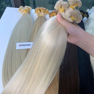 Extensions de cheveux vietnamiennes brutes à pointe plate #60 ton blond spécial vente en gros de kératine 60cm droite à prix d'usine - Product Image 1