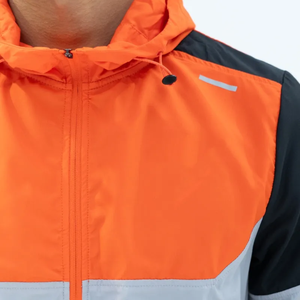 Short imperméable en nylon ensemble coupe-vent deux pièces survêtement en polyester survêtement à séchage rapide survêtement homme en nylon uni en polyester - Product Image 6