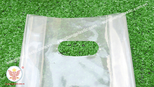 Sac à gousset latéral en PEBD/PEHD robuste personnalisé sac à provisions en plastique découpé à l'emporte-pièce emballage à emporter de supermarché fait des expositions - Product Image 6
