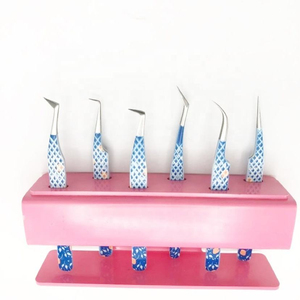 Pince à cils de 10mm à poignée confortable anti-magnétique en acier inoxydable de qualité supérieure outils à pointe pointue pince à cils professionnelle - Product Image 5