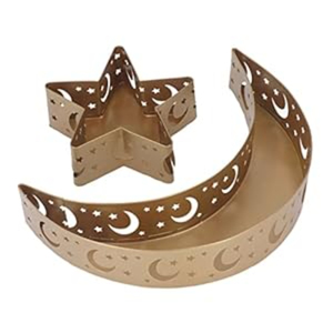 Fantaisie Design Table Décoratif Alimentaire Dessert Plateau Ramadan Plateau De Service Sur Le Thème Fait De Plateau En Métal Eid Célébration Plateau De Service - Product Image 6