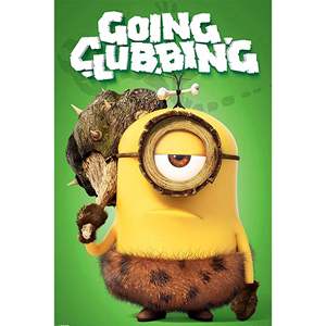 Póster de Estilo Moderno de Minions para Decoración de Pared con Personajes Saliendo de Discoteca, Hecho de Papel - Product Image 1