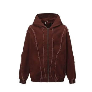 Latest <b>Trendy</b> DAKHA SPORTS Winter Wear Distressed <b>Hoodies</b> with Custom Design Cotton/Polyester Fleece Low Price - Product Image 5