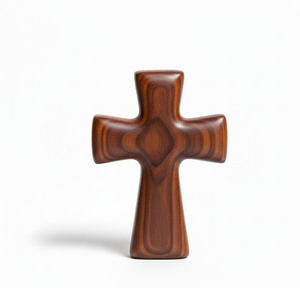 Croix en bois artisanale de qualité supérieure, écologique, décoration religieuse autoportante, symbole de la foi chrétienne pour la maison et l'église - Product Image 4
