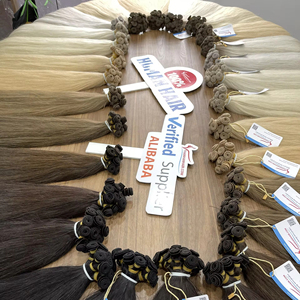 Cheveux humains vietnamiens en gros, double trame, cheveux vierges neufs, noués à la main, couleurs de luxe, extensions de cheveux en trame - Product Image 1