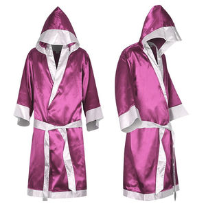 OEM 2025 Customized Top Style Wholesale Boxing <b>Robes</b> Gold Boxing <b>Robe</b> Latest Design for Men Custom Boxing <b>Robes</b> With <b>Hood</b> - Product Image 4