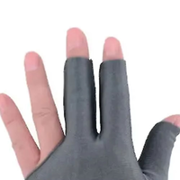 Gant de billard professionnel unisexe à 3 doigts Impex en Spandex avec protection UV, fermeture auto-agrippante, logo personnalisé, pour billard en extérieur