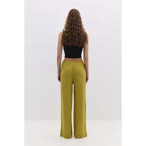 Pantalones Casuales Texturizados para Mujer, Transpirables, Tejidos, de Cintura Alta, Pierna Ancha, Cierre Elástico, Talla XS, Estampado de Colores para Verano - Product Image 5