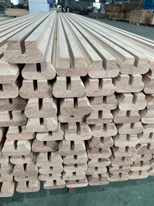 Giá Cả Cạnh Tranh Bằng Gỗ Rắn Sồi Đỏ Tay Đường Sắt Cao Cấp Cầu Thang Bộ Phận 4 '-20' Chiều Dài Có Sẵn Cầu Thang Bán Buôn Ss Thanh Nghia - Product Image 5