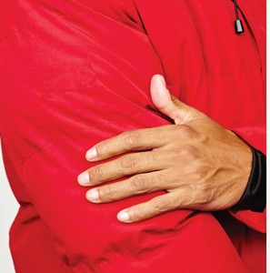 100% Polyester X2 Polaire Rouge Full Zip Ice Tech Puffer Coat Entièrement Rembourré Pour Le Confort Et La Chaleur - Product Image 5