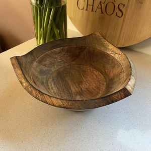 Polished Mango Wood <b>Bowls</b> Disposable Home <b>Party</b> and Wedding Decoration for Valentine's Day - Product Image 2