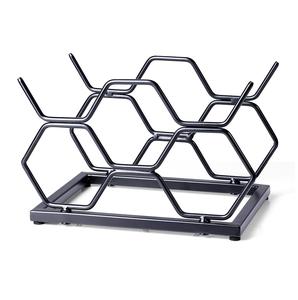 Metal Free standing Wine Rack 5 Bottle rack <b>tabletop</b> Wine Holder Stand manufacturer Pantry <b>Storage</b> Dish Bowl - Product Image 1