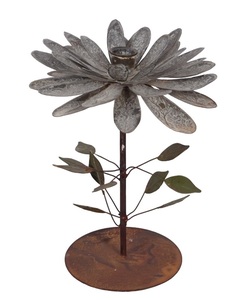 Candelabro de Metal con diseño de flores de Navidad para decoración del hogar - Product Image 3