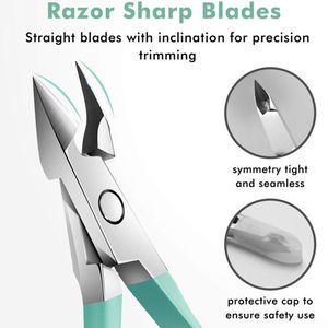 Cortaúñas Curvo de Acero Inoxidable con Diseño Ergonómico para el Cuidado de las Cutículas en Salón y en Casa - Product Image 4