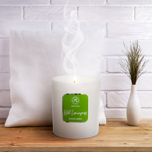 Vela Aromática de Soya con Aroma a Hierba Limón Silvestre Aromatika en Frasco de Vidrio, Colección para el Hogar, Vegana, Ecológica, Aromaterapia, Regalo Energizante - Product Image 2