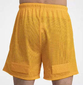 Shorts de basketball personnalisés en maille bleue unie pour hommes, vente en gros, service OEM 2026 - Product Image 2