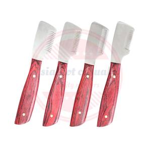 Professional Premium Quality Strip Combs for Pets <b>Dogs</b> and Cats <b>Grooming</b>\Wooden Handle Stainless Steel Stripping Combs - Product Image 6