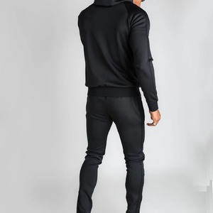 ชุดวอร์มแบบกำหนดเองสำหรับผู้ชายชุดวอร์มมีซิปทำจากโพลีเอสเตอร์100% ระบายอากาศได้ดี - Product Image 4