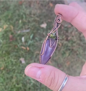 อินเทรนด์สไตล์เครื่องประดับจี้ห่อลวดยาว Labradorite จี้อัญมณีเรียบจี้เงิน 925 สําหรับเครื่องประดับวันครบรอบ - Product Image 4