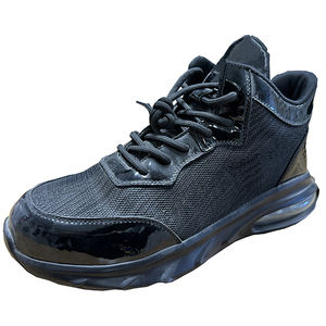 SLS-ZJ-005 yüksek kalite en popüler moda 4 "Fiber ve yapay deri PU serin taban çelik ayak güvenlik iş ayakkabısı - Product Image 1