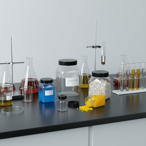 Burkle GmbH Wide Neck <b>Square</b> PETG Jar for Laboratory Chemical and Oil Transfer Premium Quality Laboratory Bottles - Product Image 3