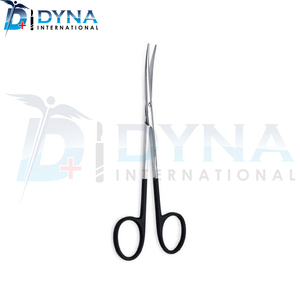 Metzenbaum-Tijeras de corte fino para bebé, borde dentado curvo de 5,5 pulgadas, mango negro de acero inoxidable - Product Image 3