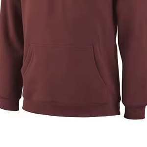 เสื้อกันหนาวมีฮู้ดสำหรับผู้ชายเสื้อสวมหัวผ้าฝรั่งเศสเทอร์รี่มี500 GSM มีเชือกรูดดีไซน์ว่างเปล่าออกแบบได้ตามต้องการ2026 - Product Image 5