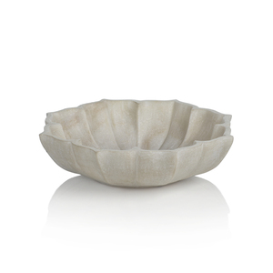 Bol de service de nourriture pour mariage et événement Bol de serveur de nourriture en marbre pur de qualité exclusive - Product Image 1
