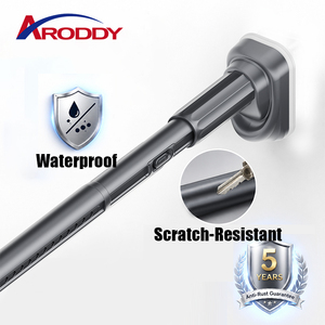 ARODDY OEM ODM Factory <span class=keywords><strong>Barre</strong></span> <span class=keywords><strong>de</strong></span> <span class=keywords><strong>rideau</strong></span> <span class=keywords><strong>de</strong></span> <span class=keywords><strong>douche</strong></span> <span class=keywords><strong>extensible</strong></span> à tension sans outil en tube <span class=keywords><strong>de</strong></span> carbone noir 27.6-47.2 pouces - Product Image 1