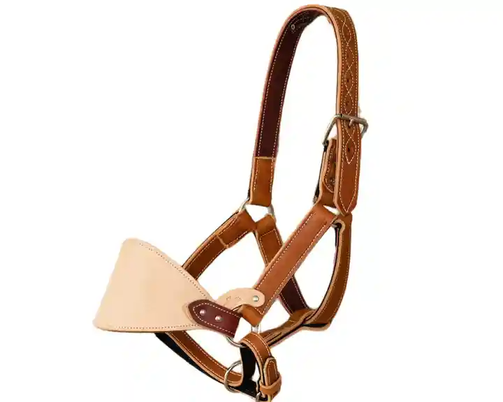 Bronc Halter прочный и регулируемый кожаный лошадиный хальтер, прочный и сезонный конский хальтер по оптовой цене, лидер продаж
