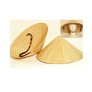 หมวกทรงกรวยทำจากไม้ไผ่เป็นมิตรต่อสิ่งแวดล้อมระบายอากาศได้น้ำหนักเบาเหมาะสำหรับทำสวนและทำกิจกรรมกลางแจ้ง - Product Image 5