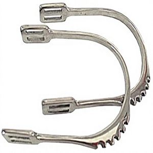 Espuelas de equitación de alta calidad 2026 de Riaz Jamal Intel con logo personalizado, espuelas de doma clásica de cuello de cisne para hombre, producto ecuestre occidental - Product Image 3