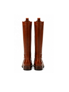 Bottes d'équitation montantes POWER HINT en cuir véritable respirant, de luxe, avec fermeture éclair avant et boucle, pour l'équitation et les activités de plein air - Product Image 3