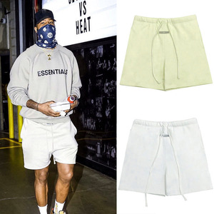 Short de Sport Hip-Hop pour Homme Logo Personnalisé Coton Éponge High Street Populaire Short de Sport Surdimensionné avec Taille Élastique Fermeture Moyenne - Product Image 6