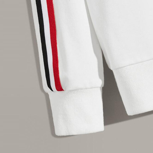 Vente en gros de sweat à capuche col rond Plus avec impression personnalisée de vêtements et logo vêtements de travail chemise de culture sweats à capuche avec impression en couleur unie - Product Image 4