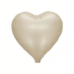 Ballons de fête en aluminium en forme de cœur caramel 45 cm (18 po) – Lot de 12 pièces - Product Image 2