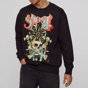 เสื้อสเวตเตอร์ของผู้ชายเสื้อสเวตเชิ้ตคอตตอนผสมโลโก้ใหม่ - Product Image 1