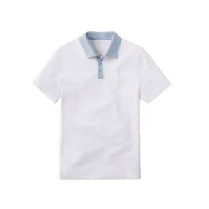 Jersey de punto de algodón para hombre recién llegado, suéter de cuello redondo de Color sólido con decoración estampada, informal de verano para polos - Product Image 4