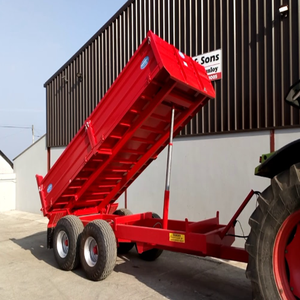 Entrega rápida disponible Comprar calidad Pequeña utilidad Heavy Duty Agricultural Farm Grain Harvest Vintage Low Loader Farm Trailer - Product Image 5