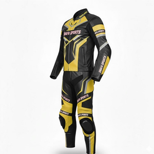 Combinaison en cuir de moto pour homme sur mesure, de haute qualité, imprimée, combinaison de course en cuir de moto à prix avantageux - Product Image 3