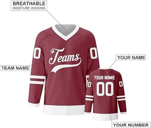 Construya su marca con camisetas de hockey sobre hielo personalizadas, precio competitivo de alta calidad, envío rápido - Product Image 4
