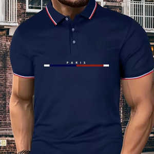 Polo de moda con patrón de verano para hombre, camiseta Polo informal para hombre. - Product Image 1